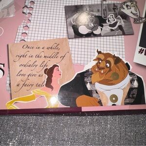 Disney Beauty and the Beast Kids Socks - Gold and Brown